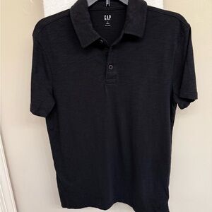 GAP Black Lived In Polo Shirt